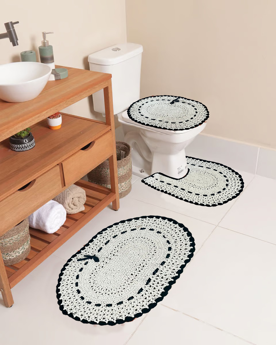 DIY: Crie seu próprio jogo de banheiro em crochê passo a passo