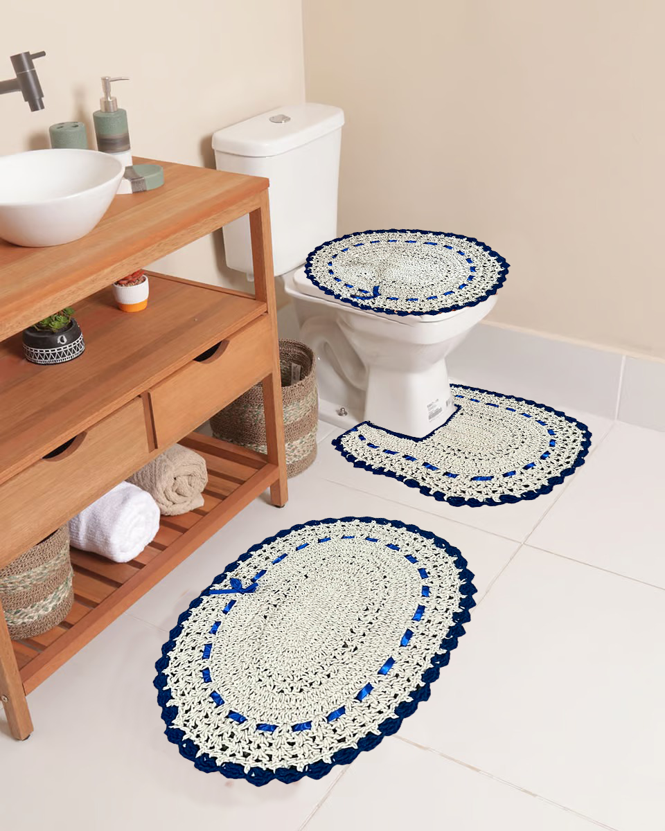 DIY: Crie seu próprio jogo de banheiro em crochê