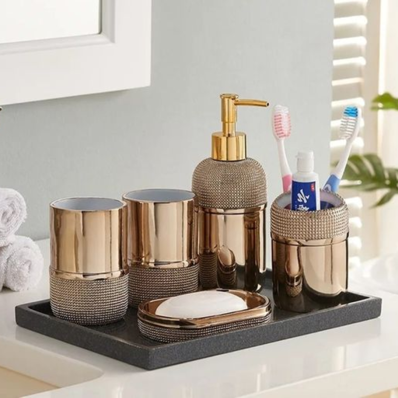 Kits de banheiro sustentáveis: opções em bambu e materiais reciclados