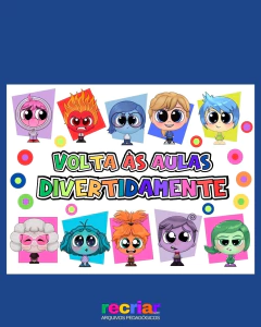 painel sentimentos divertidamente para sala de aula passo a passo