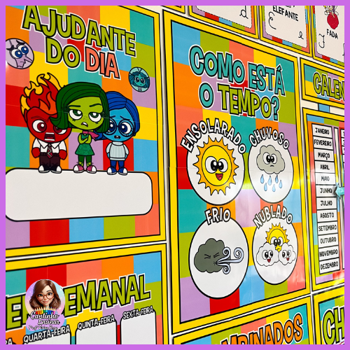 painel sentimentos divertidamente para sala de aula passo a passo