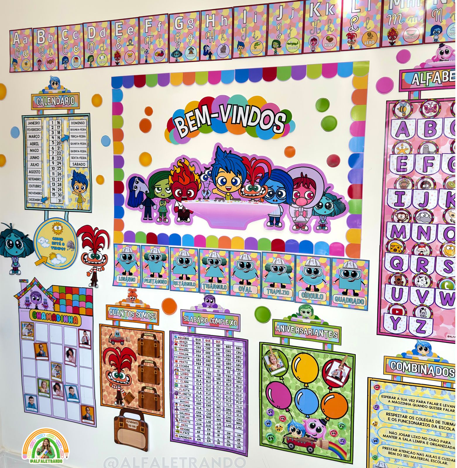 kit decoracao sala aula divertidamente digital ou eva qual melhor