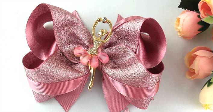 como fazer laço de cabelo infantil com aplique de sereia