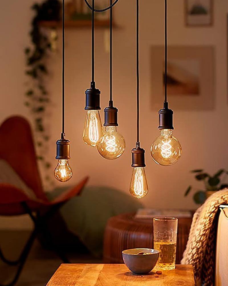 lâmpada retrô com filamento