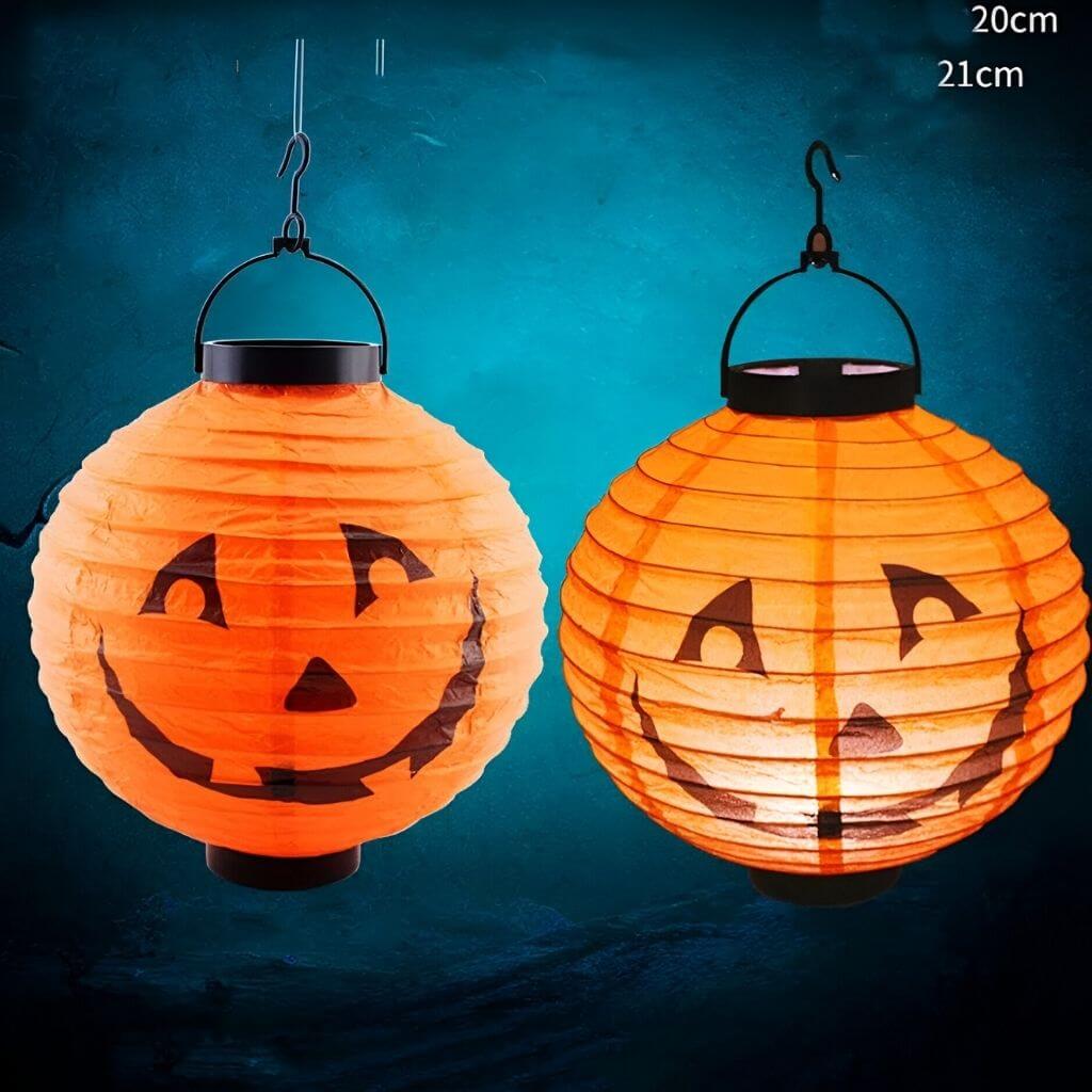 lanterna de halloween de abóbora