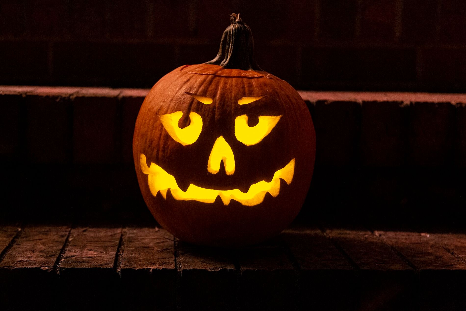 lanterna de halloween de abóbora