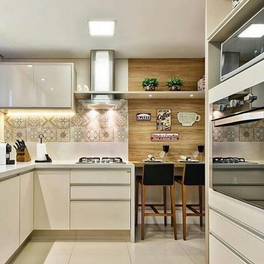 layout de cozinha pequena funcional