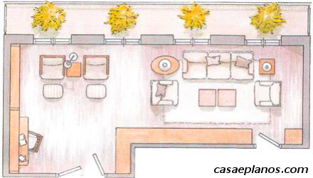 estilos de layout sala minimalista