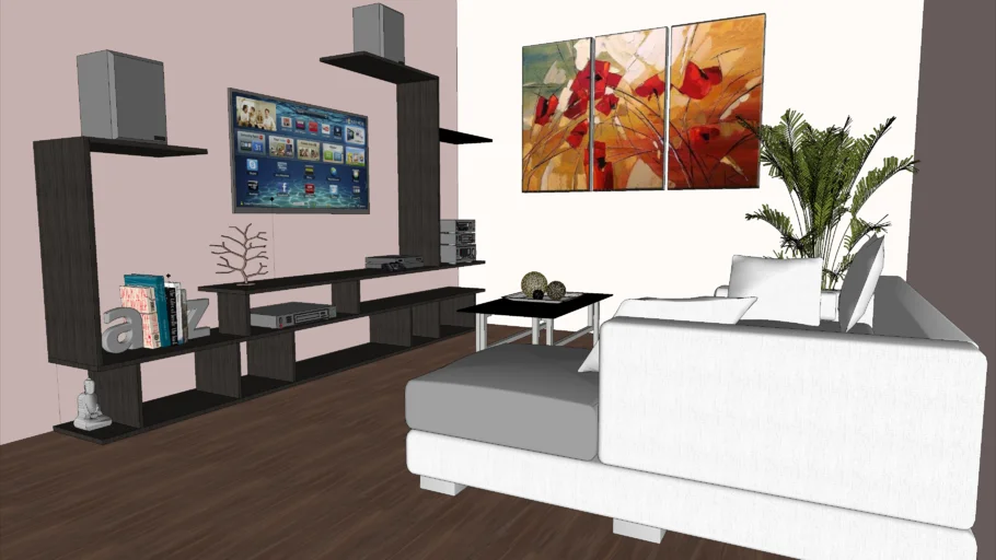 estilos de layout sala minimalista