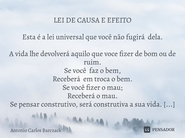 Como o Livre Arbítrio se relaciona com a Lei de Causa e Efeito