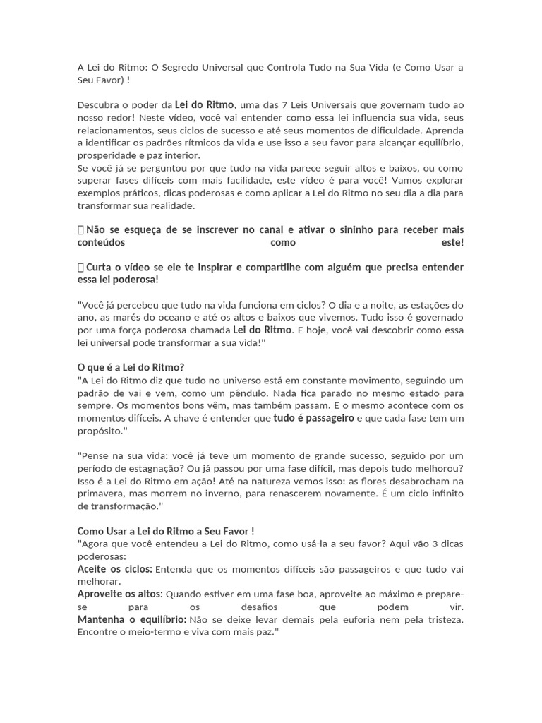 Entendendo o movimento de pêndulo da vida