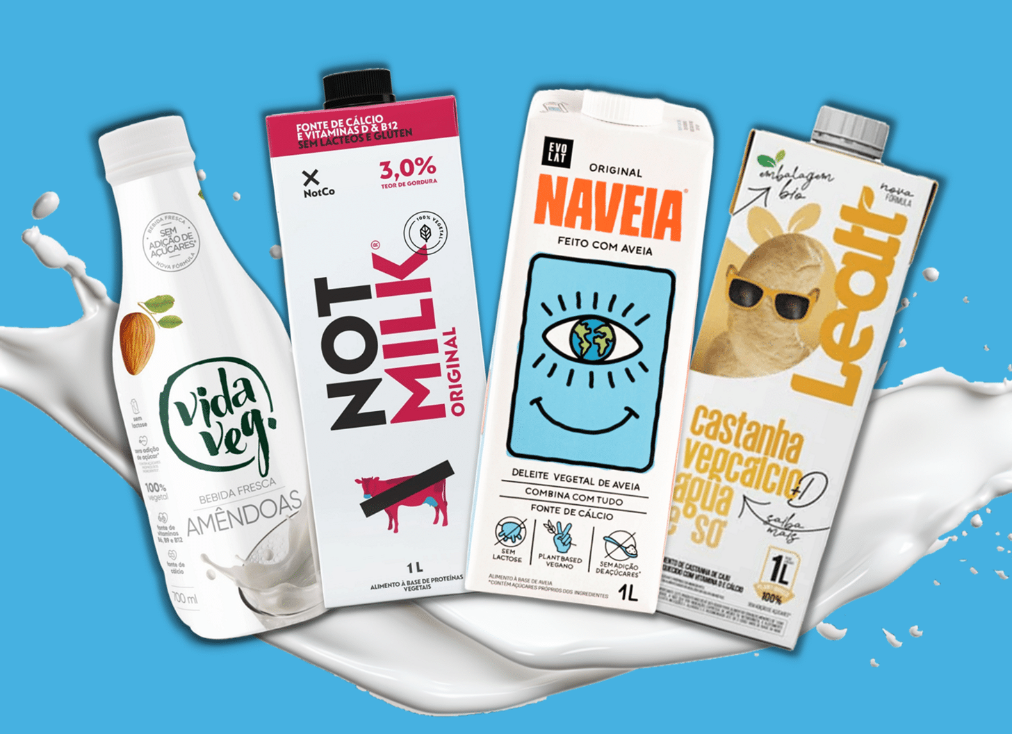 Comparativo nutricional: qual leite vegetal é o mais completo?