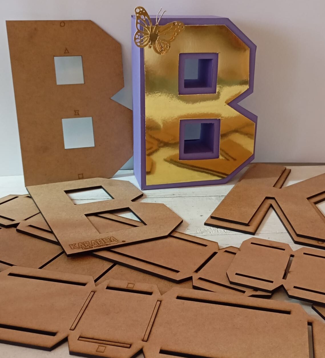 letras 3d de papel