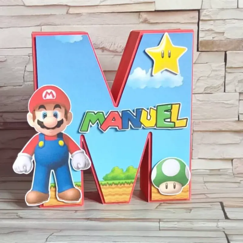 onde comprar letras 3d de papel decorativas