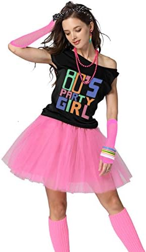 look anos 80 feminino para festa