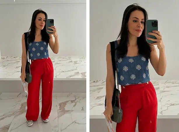Calça vermelha: A peça chave para um look de inverno estiloso