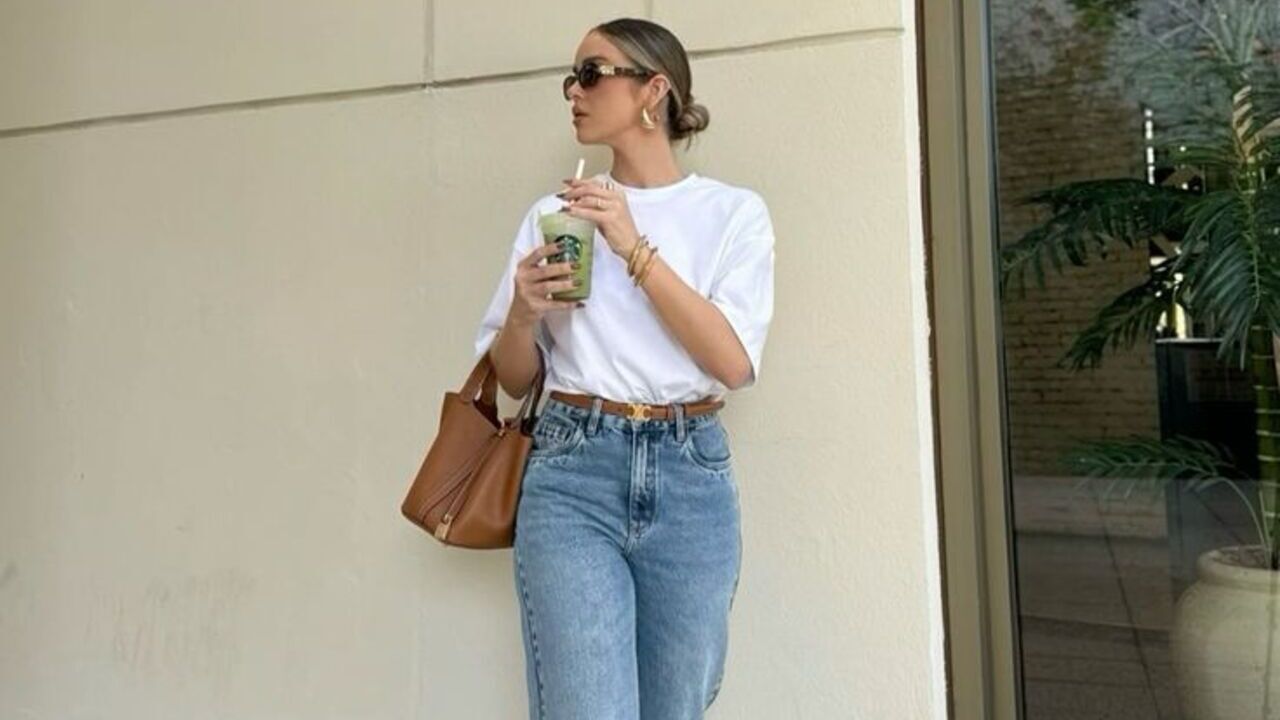 looks com camiseta branca bsica