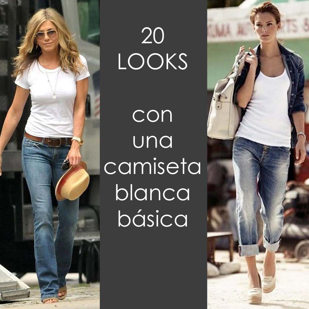 looks com camiseta branca bsica