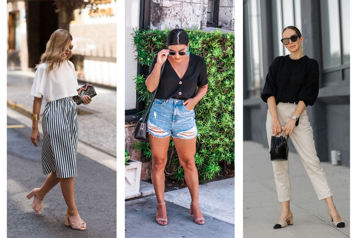 looks com salto medio