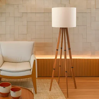 luminária de chão com tubo de pvc