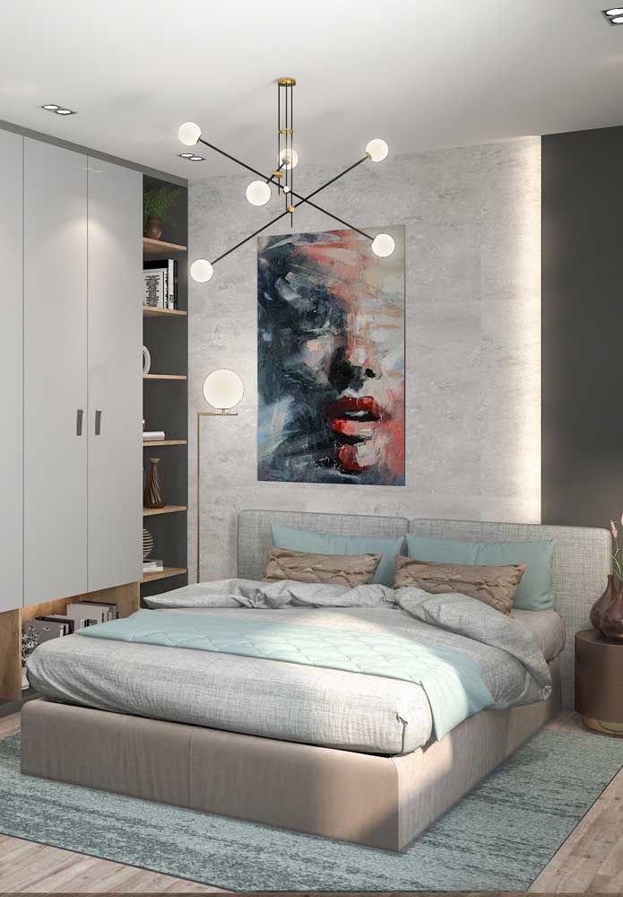 iluminação aconchegante quarto de dormir