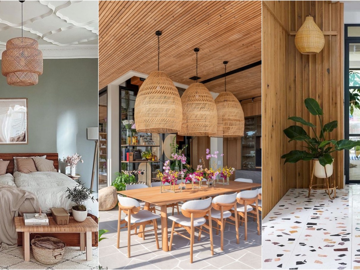 luminarias de fibra natural charme e sustentabilidade para sua casa