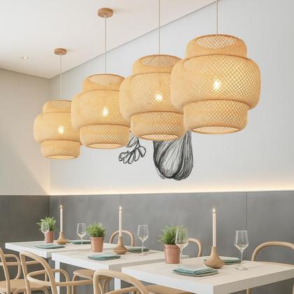 5 maneiras de incorporar luminárias de fibra natural na decoração da sua sala