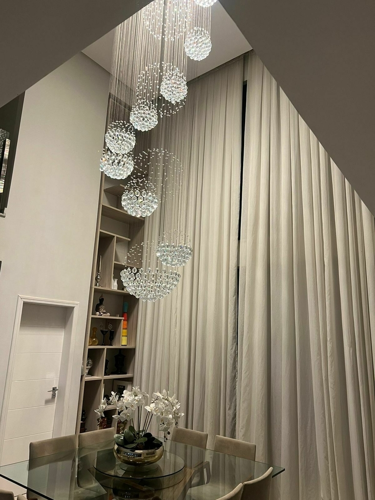 lustre para pe direito duplo