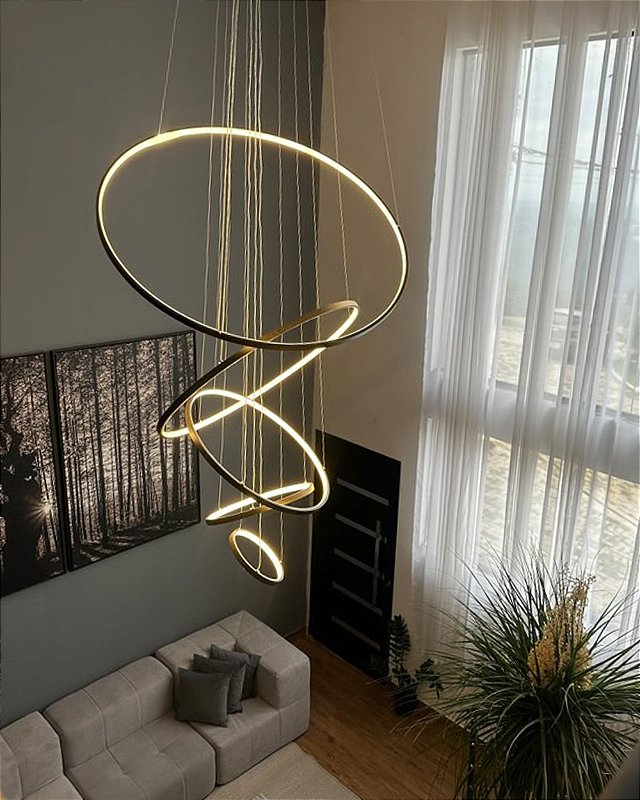 Tendências em iluminação: lustres modernos com LED