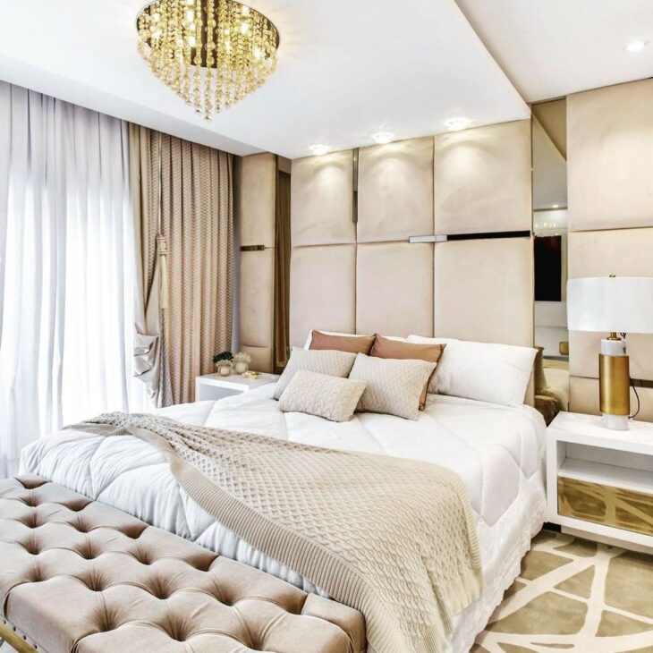 tendências de iluminação para quartos 2025