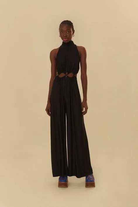 macacão de festa longo