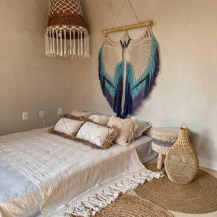 Guia completo de estilos de decoração com macramê