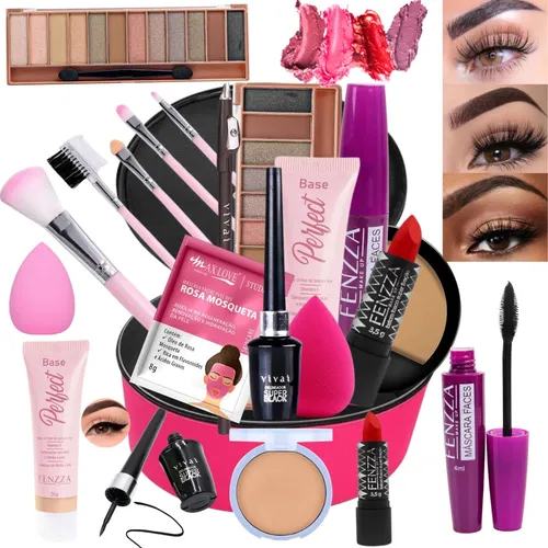 maleta de maquiagem completa