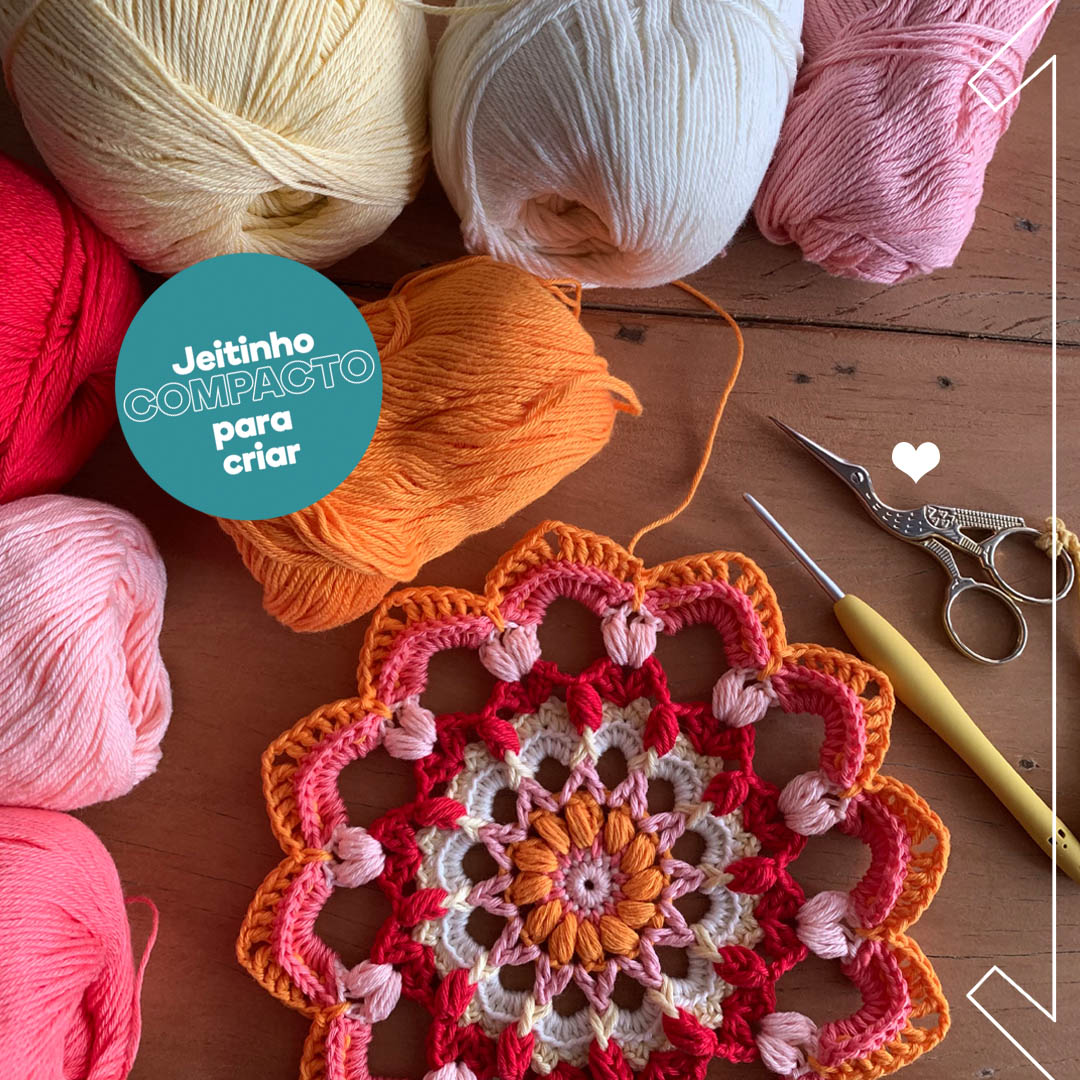 Mandalas de Lã Avançadas: Guia para Modelos de 8 Pontas e Mais