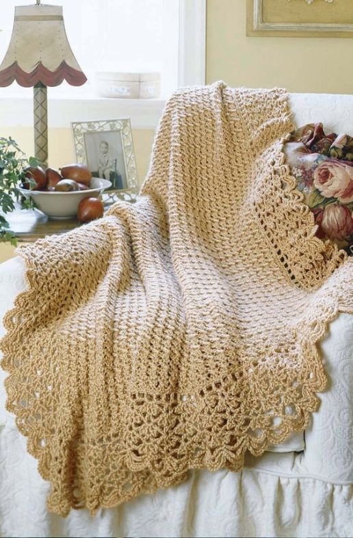 manta de croche para sofa