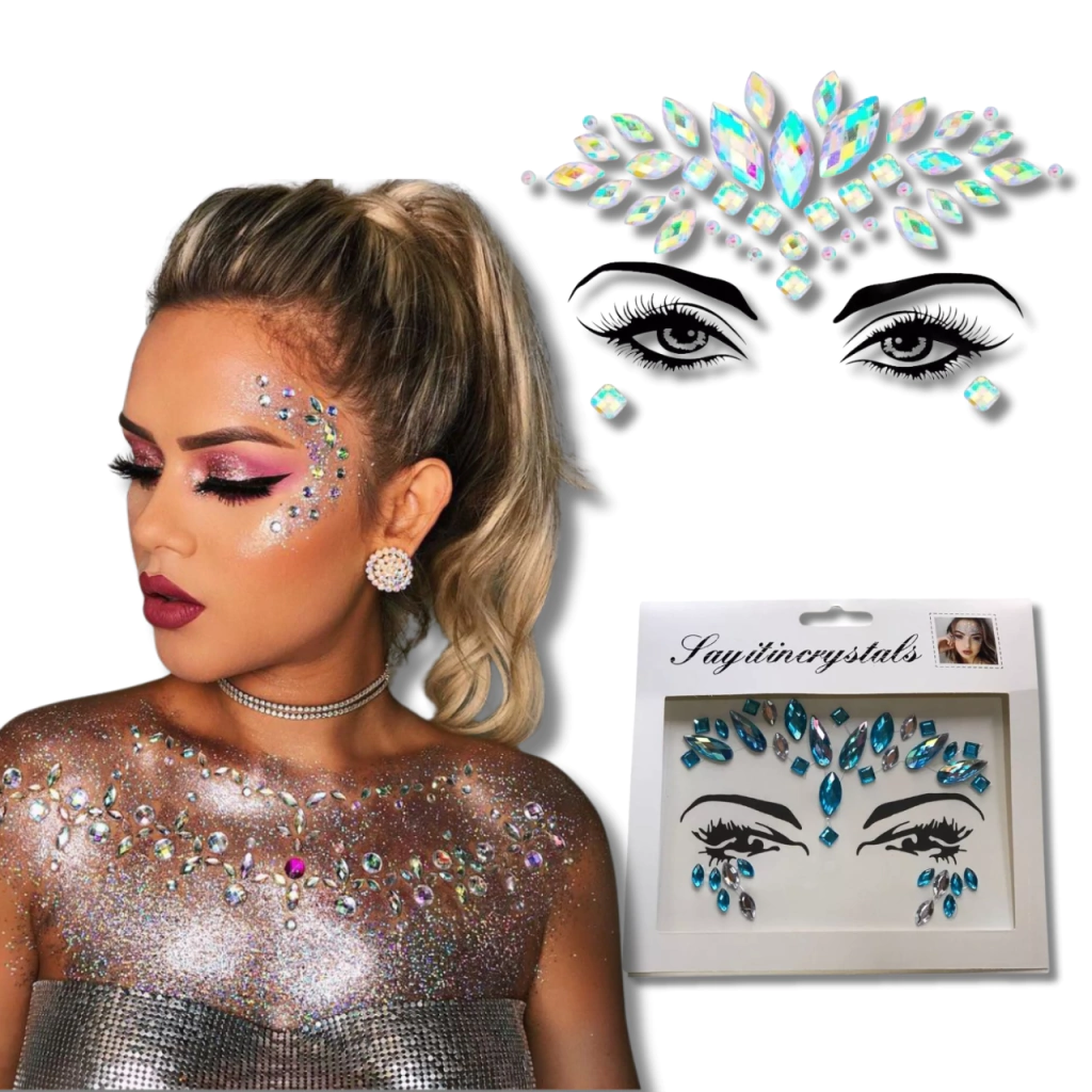 maquiagem com pedras passo a passo