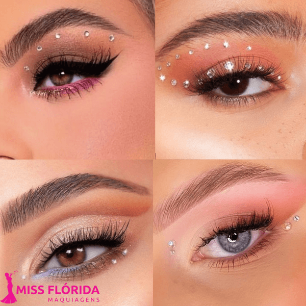 maquiagem com pedras