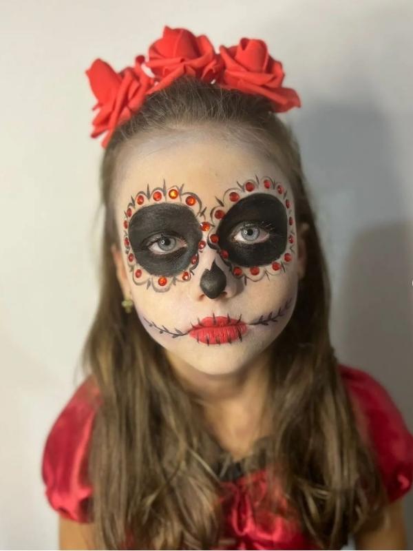 maquiagem de halloween infantil