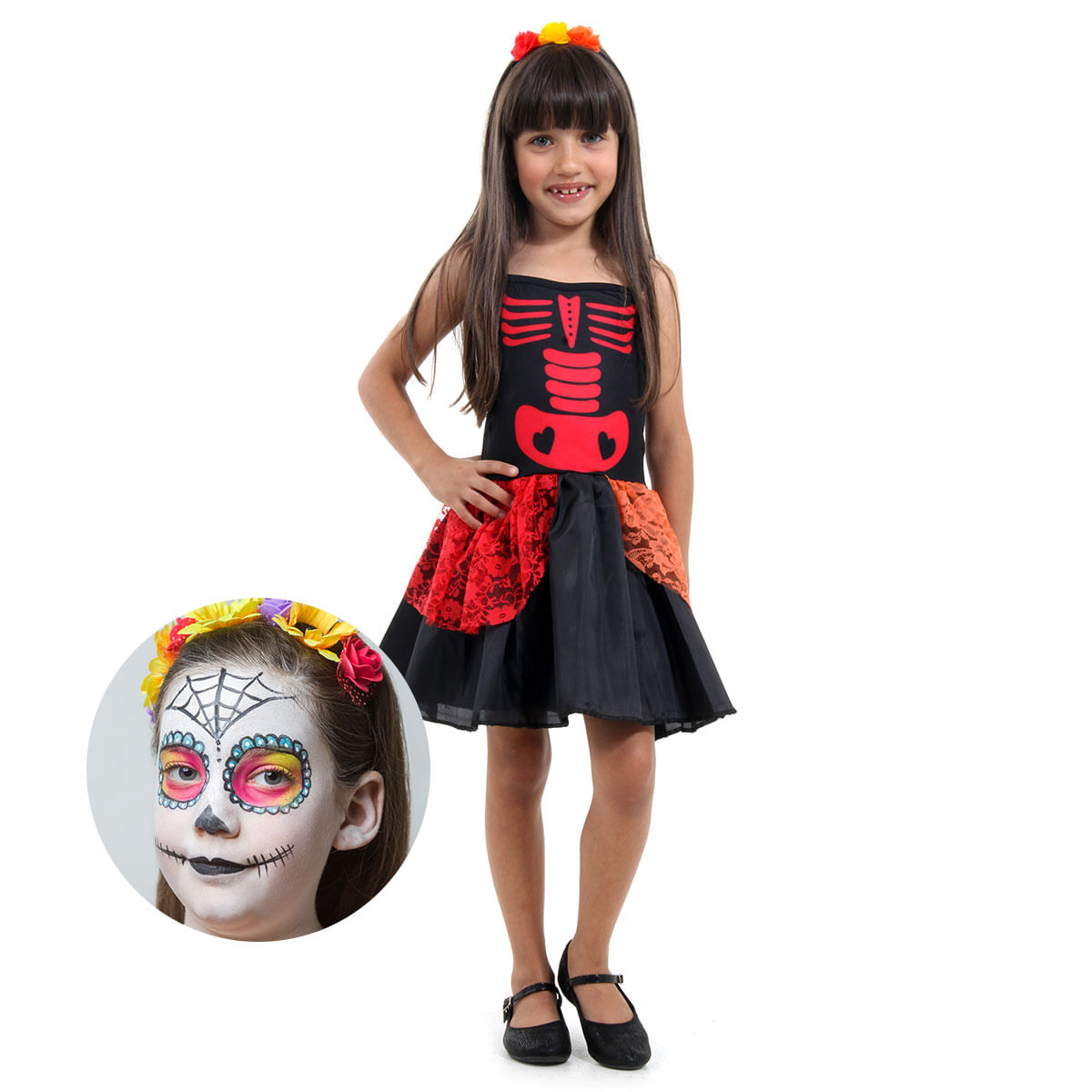 maquiagem de halloween infantil