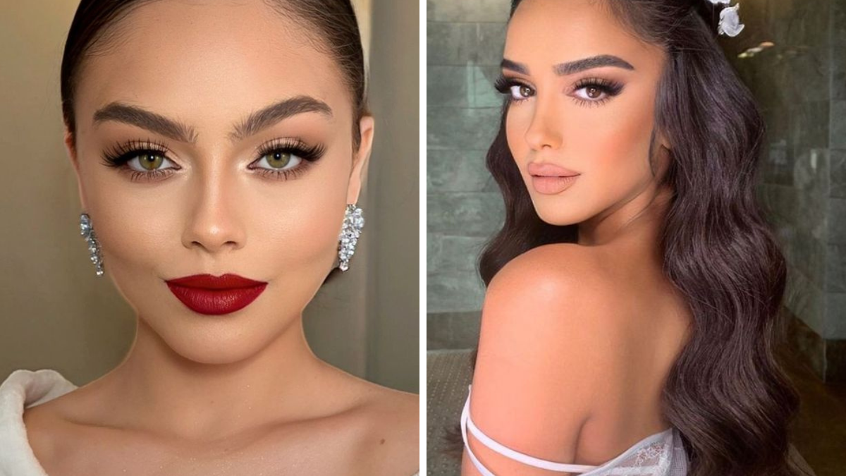 Tendências de penteados para complementar a maquiagem de noiva