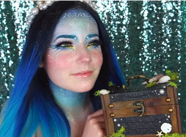 tendências de maquiagem sereia para festas