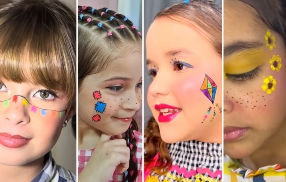 maquiagem festa junina infantil