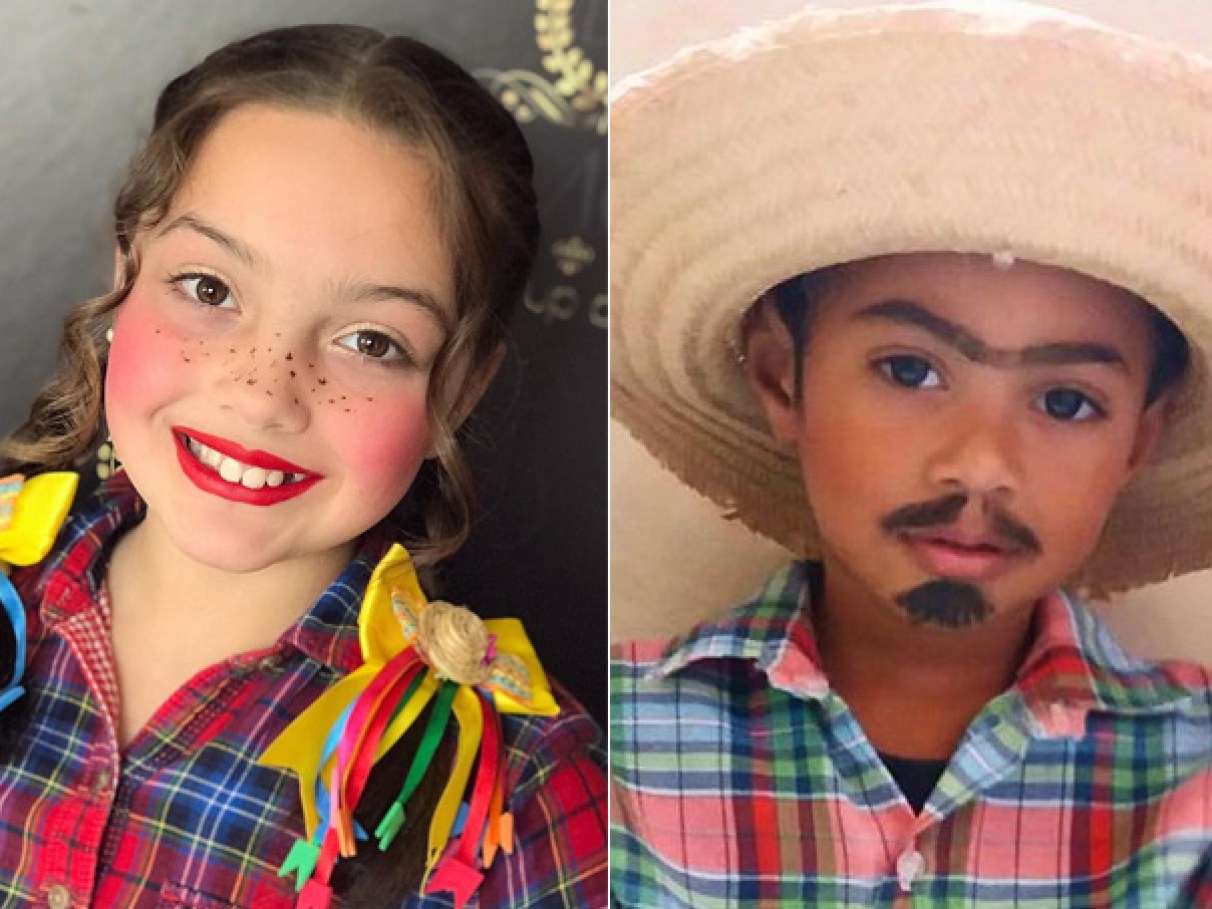 maquiagem festa junina infantil