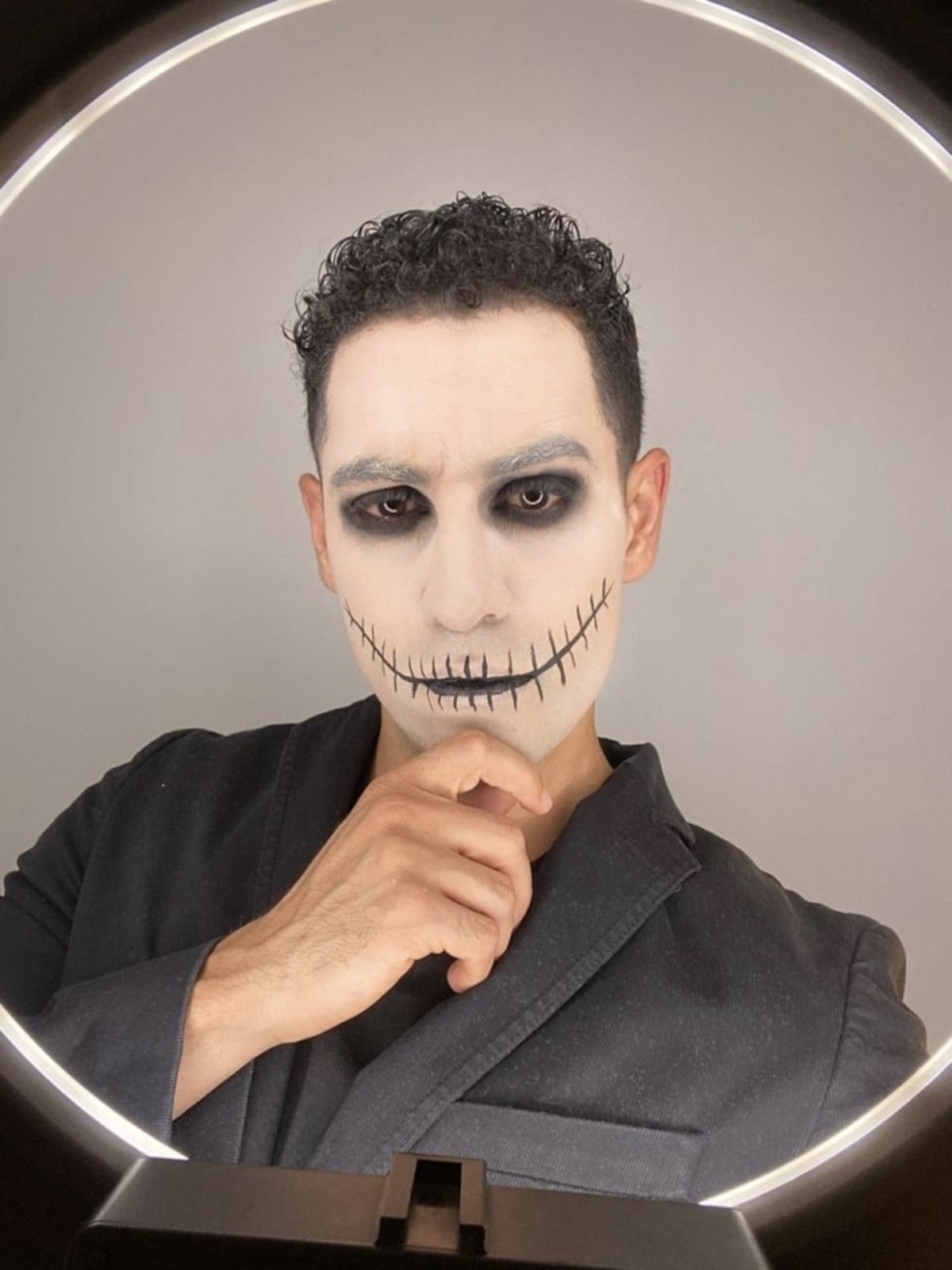 tutorial maquiagem halloween masculina