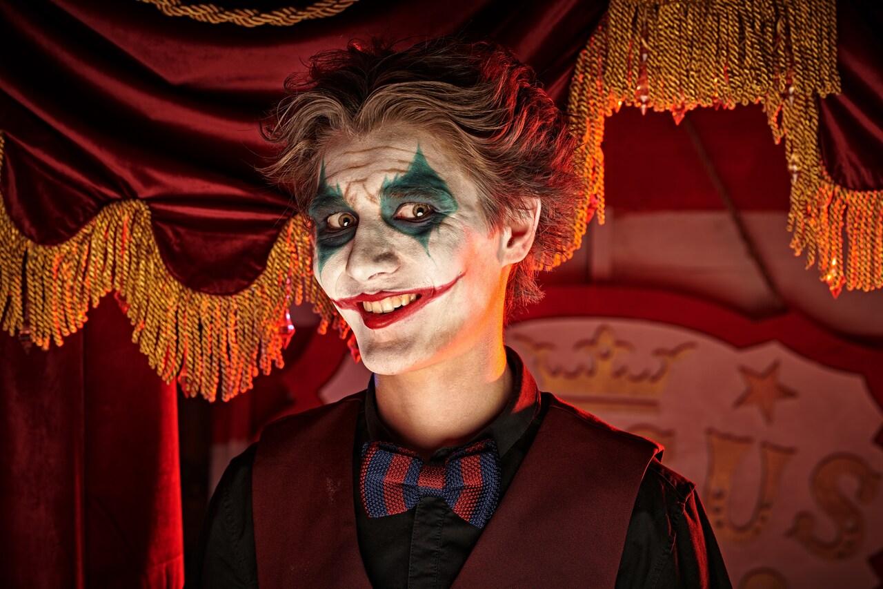 maquiagem demônio homem