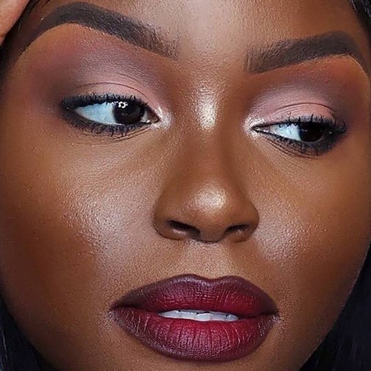 maquiagem lábios pele negra
