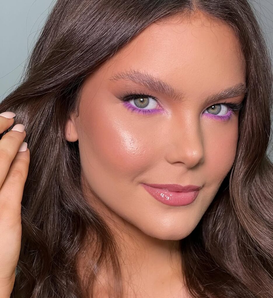 Como usar maquiagem lilás no dia a dia
