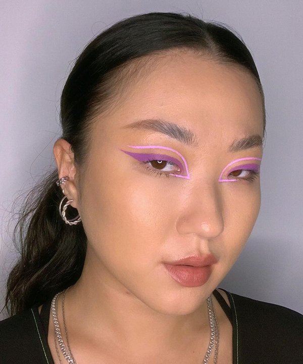 maquiagem lilas