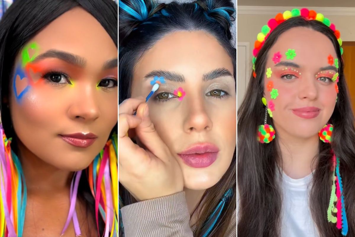 Tutorial Rápido: Delineado Gráfico Colorido para o Carnaval