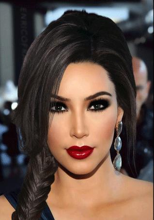 maquiagem para festa a noite com batom vermelho